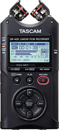 Tascam DR-40X Tragbarer Vierspur-Audiorecorder&#42;